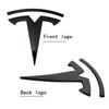 1pcs ABS for Tesla Model 3 Mode Y Car Front Hood Logo Cover Emblem Sticker Styling Auto Body Rear Trunk Badge Accessories