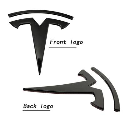 1pcs ABS for Model 3 Mode Y Car Front Hood Logo Cover Emblem Sticker Styling Auto Body Rear Trunk Badge Accessories