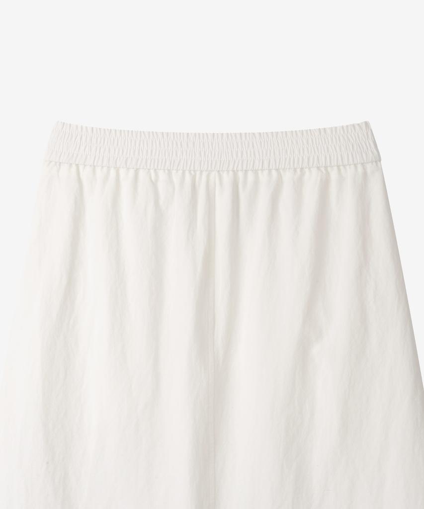 Basica Strap Banding Long Skirt (White)