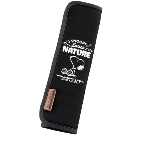 

BONFORM Snoopy Nature Seat Belt Pad Black Waterproof Scratch and Dirt Resistant Easy Installation PEANUTS SNOOPY 7242-16BK