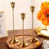 Sturdy Metal Construction Vintage Candlesticks Conical Candlesticks