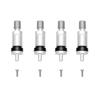 4PCS Metal Valve Stem Kit Replacement for Cadillac Aluminum Alloy Tubeless Rubber Tire Valve Stems