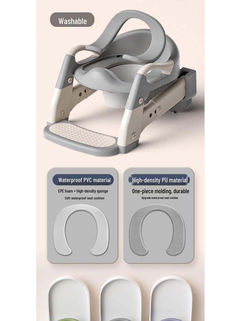 Foldable Toddler Potty Training Seat with Step Stool
