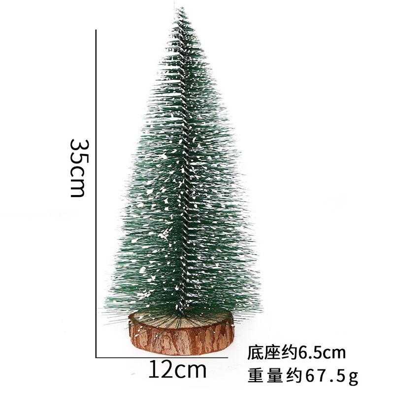 Mini Christmas Tree Desktop Decoration DIY Pine Needle Christmas Decorations Christmas Tinted White Cedar Small Christmas Tree