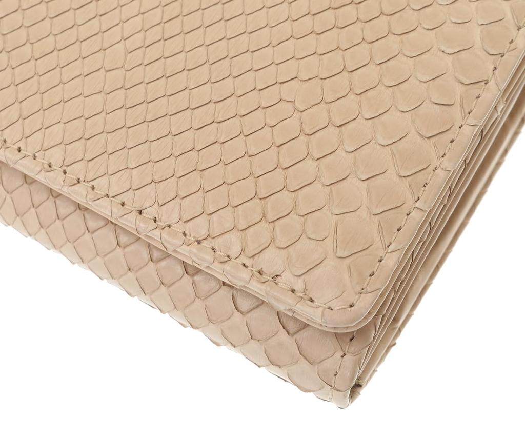 [Genten] Grace Python Bifold Wallet