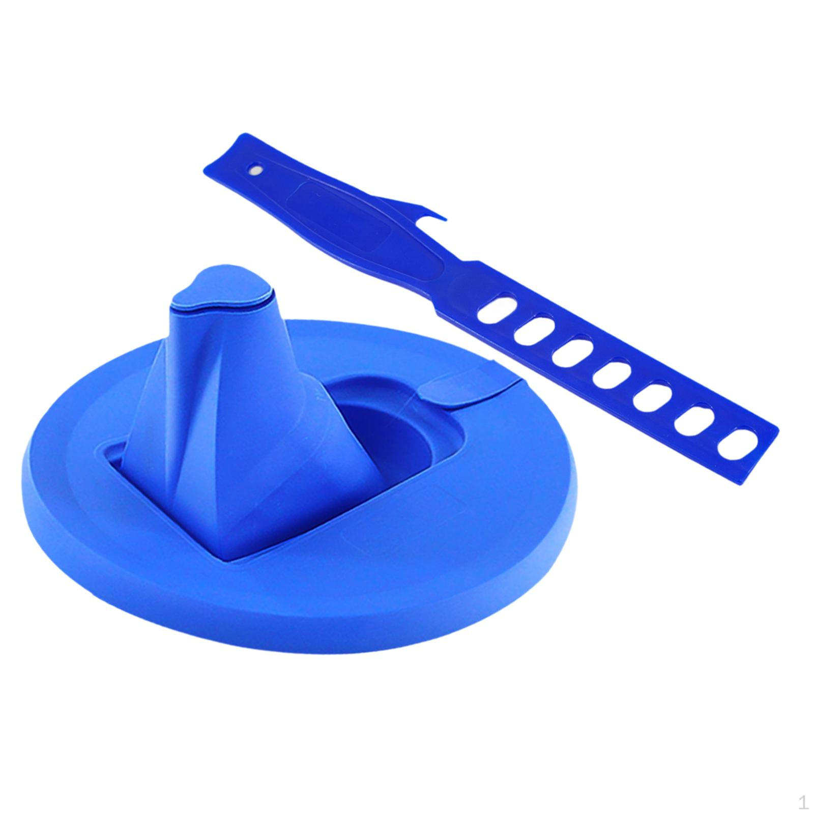 

Крышка для банки с краской и палочкой для смешивания синий