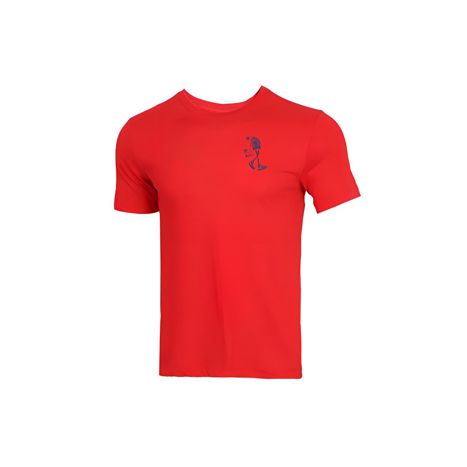 Nike Back Basketball Graffiti Printing Short Sleeve Red Men s CD0959-657 XL