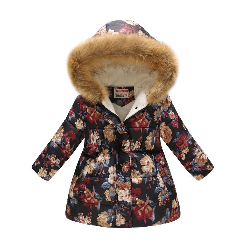floral parka coat