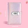 Money Organiser Notebook with Password Lock 50 Clear Plastic Sleeve Portable Money Saving Book for Travel and Daily Use