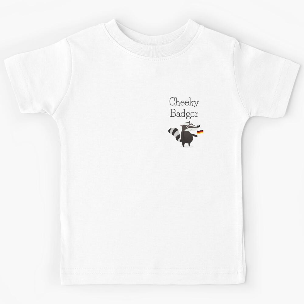 Cheeky Monkey Cheeky badger (Frechdachs in German) with German Flag Kids T-Shirt 110