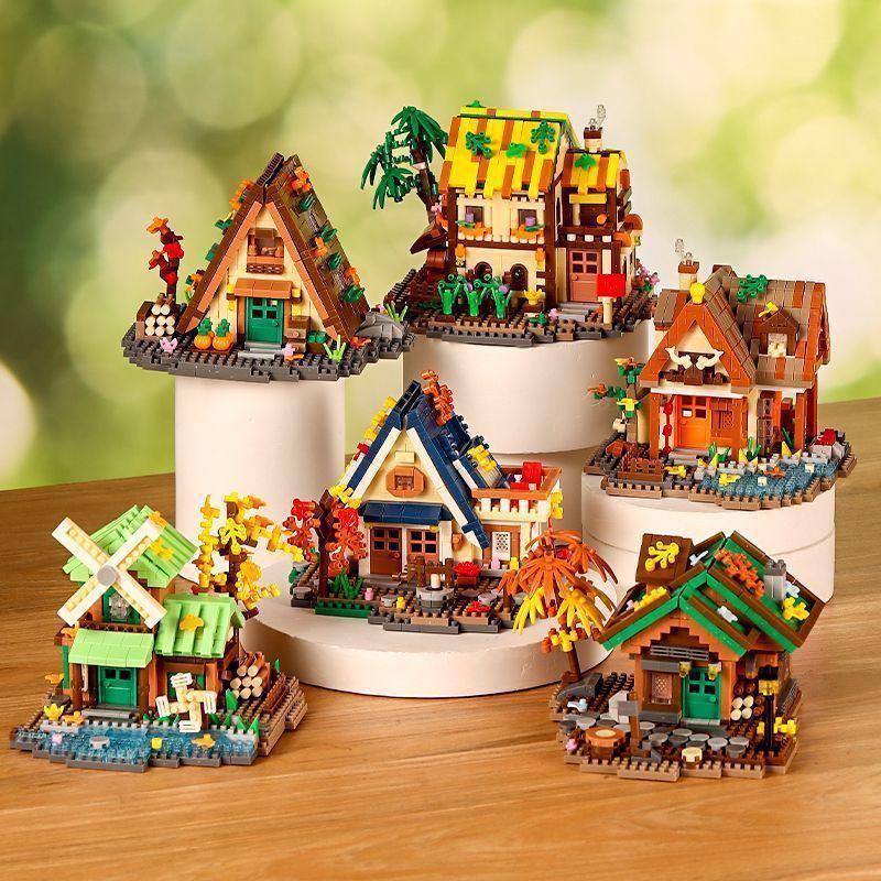 Forest Treehouse Model Micro-Block Assembly Toy - Must-Have Holiday Gift