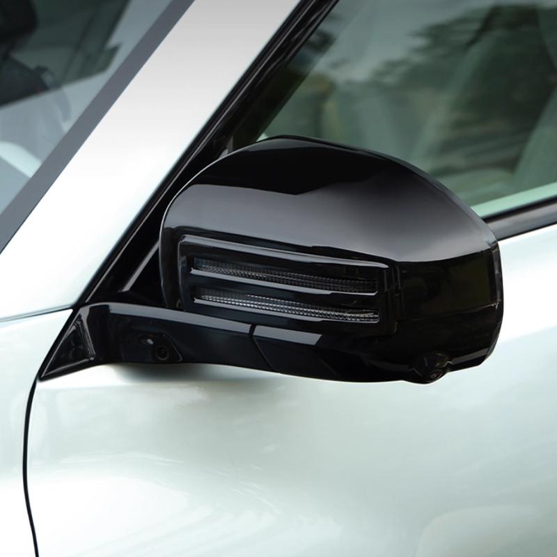 For BYD Equation Leopard 3/Titanium 3/Super 3 2025 2026 ABS Black Side Reverse Mirror Rain Shield Frame Rear View Mirror Cover