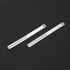 2Pcs Fingerboard Fret Protector Stainless Steel Fretboard Guard Repair Tool with Scale