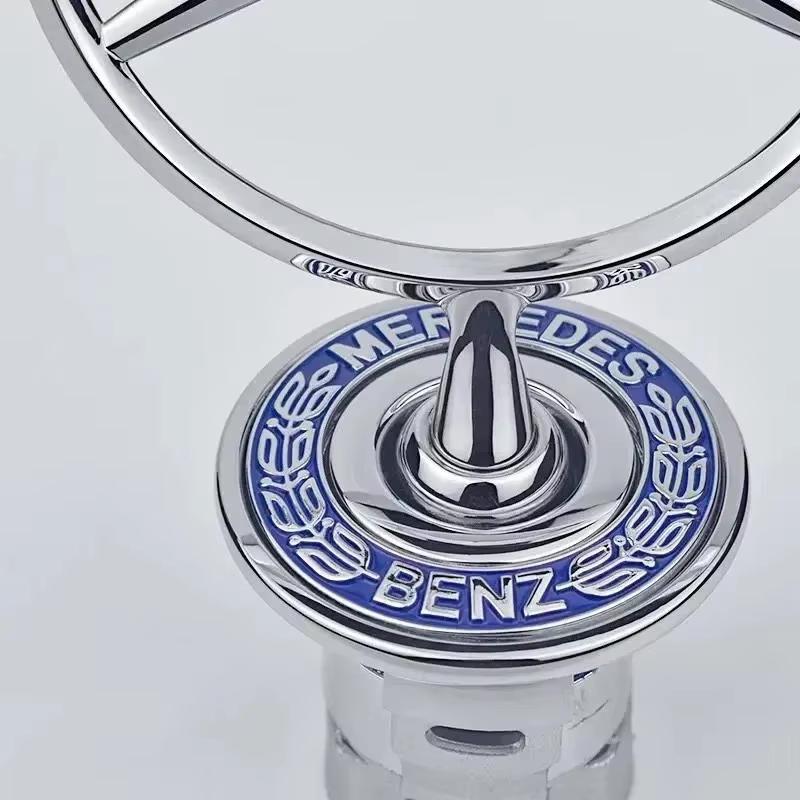OFK3 For Mercedes Benz C/E/S Class W204 W212 W220 W210 W221 Car Front Ornaments Bonnet Logo Accessories