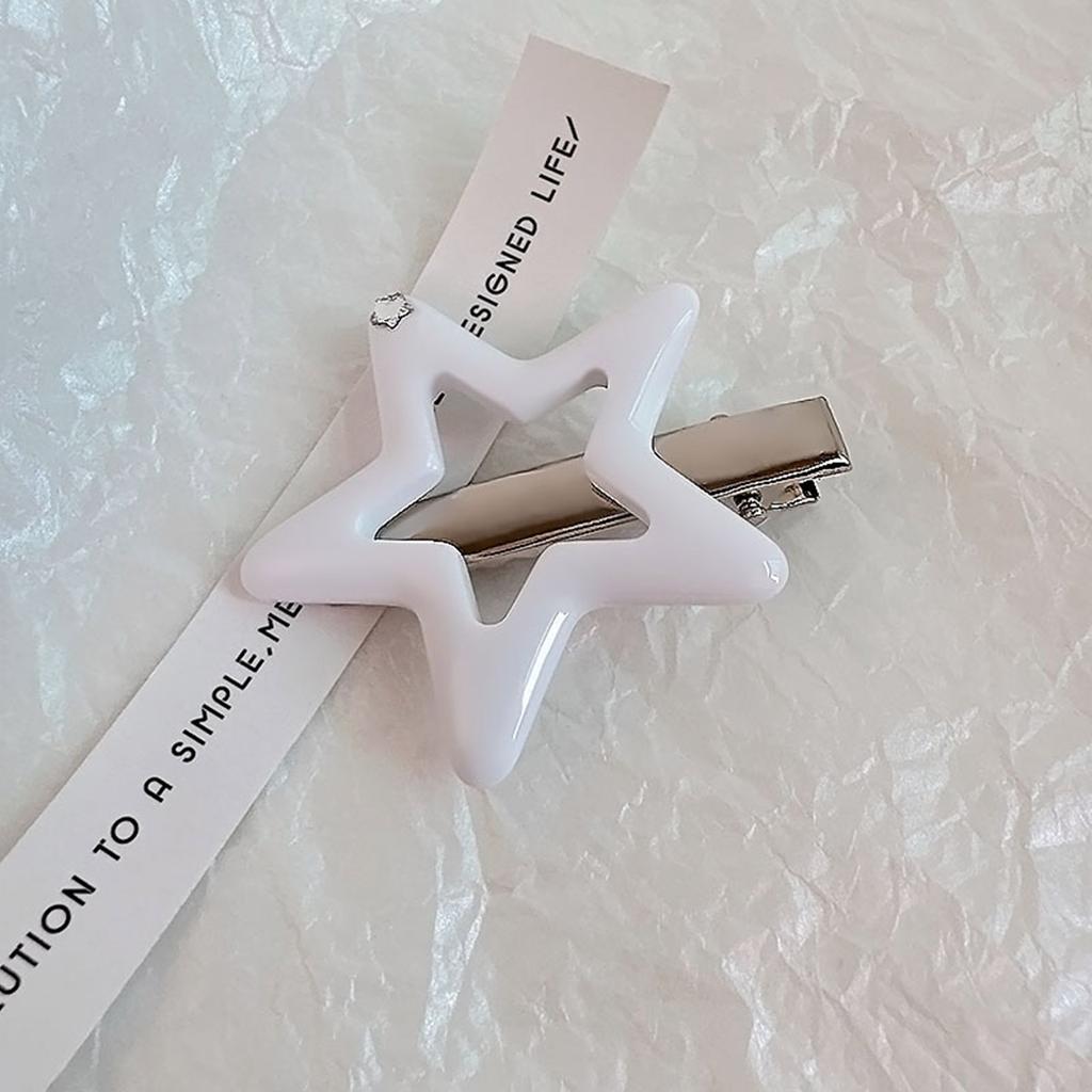 Lovely Hollow Five-Pointed Star Hair Clip Hairpins Barrettes Sweet Hair Clip