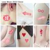 10 Sheets Valentine's Day Waterproof Temporary Tattoos, Valentines Party Supplies Favors Body Decor for Women Wedding Stickers