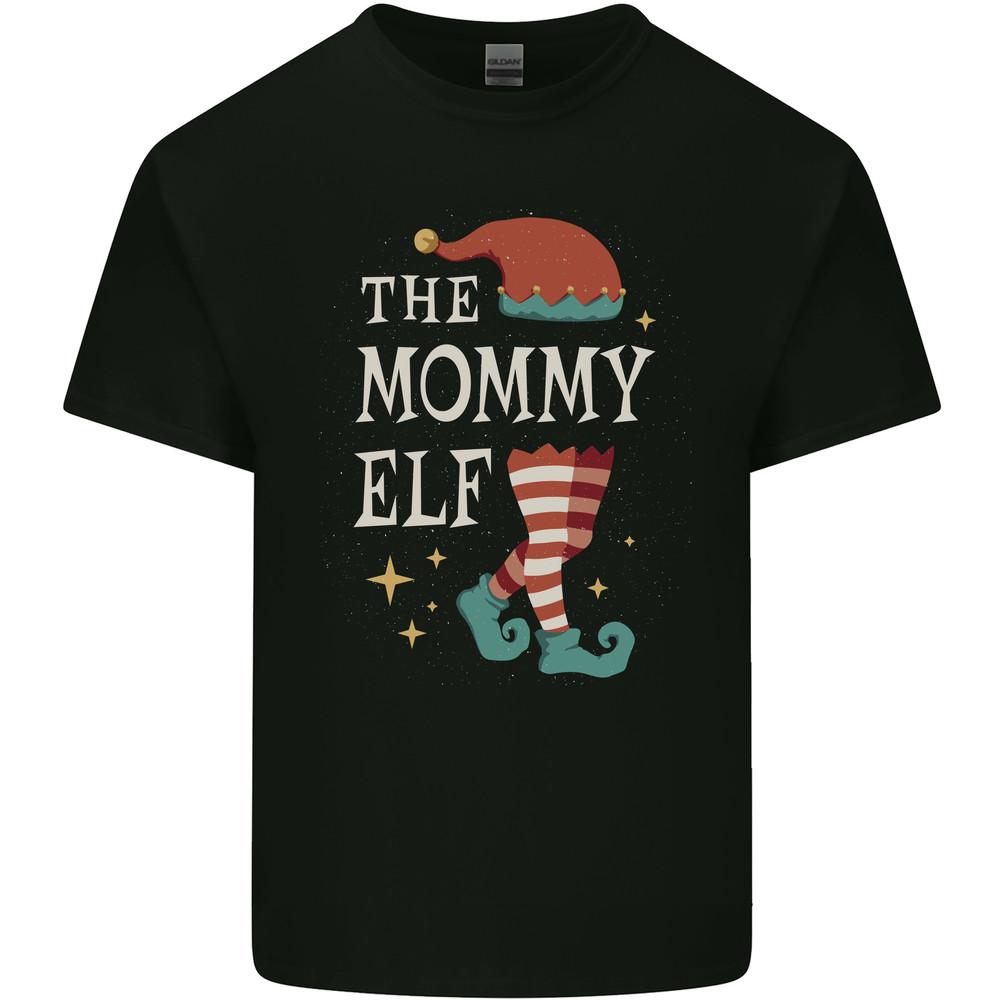 The Mommy Elf Funny Christmas Xmas Mens Light Cotton T-Shirt Unisex T-Shirt M