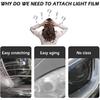 12 X 48Inch Car Light Tint Film, Cuttable&Stretchability Car Headlight Taillight Fog Light Vivid Vinyl Wrap Protector,Non-Marking Self-Adhesive