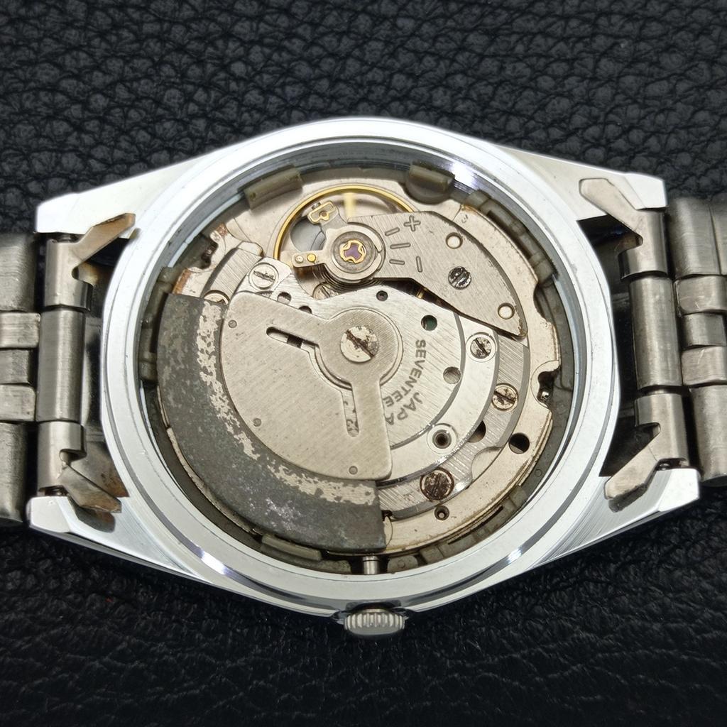 REFURBISHED JAPAN MADE SEIKO 5 AUTOMATIC MENS WATCH GREEN DIAL CUSTOM A440034-2 QV90-a440034