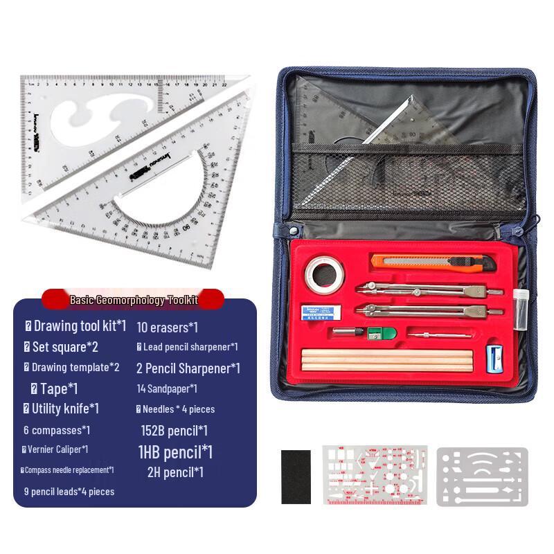 Military Map Reading  Drawing Ruler Set