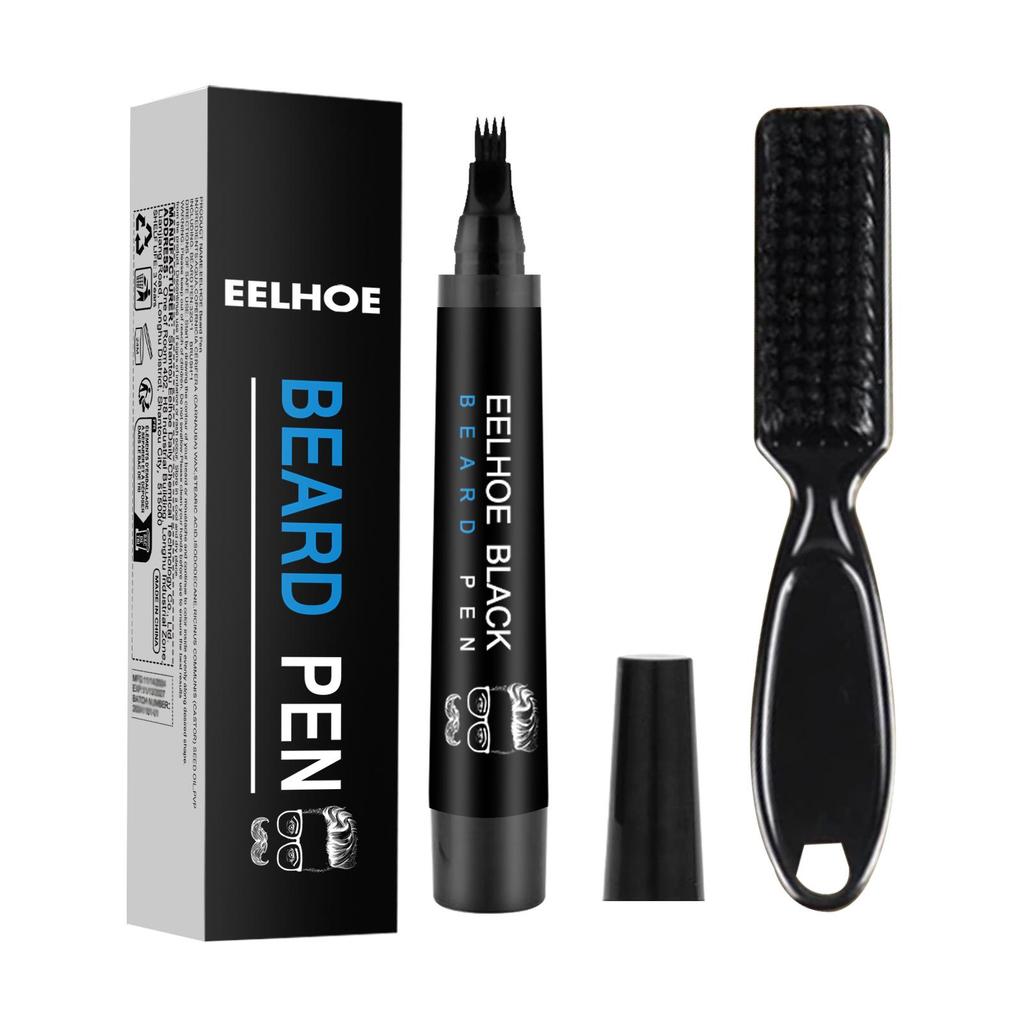 EELHOE Beard Filler Kit Waterproof Sweatproof Beard Pen Beard Tracer