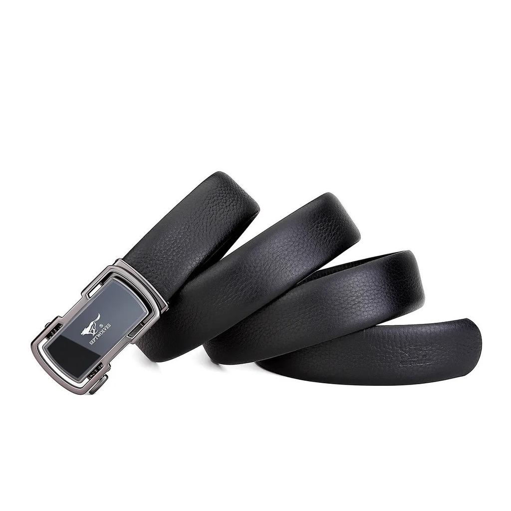 Men's Belt Automatic Buckle Belt New Style Dad Youth Versatile Casual Trouser Belt Gift Gift
