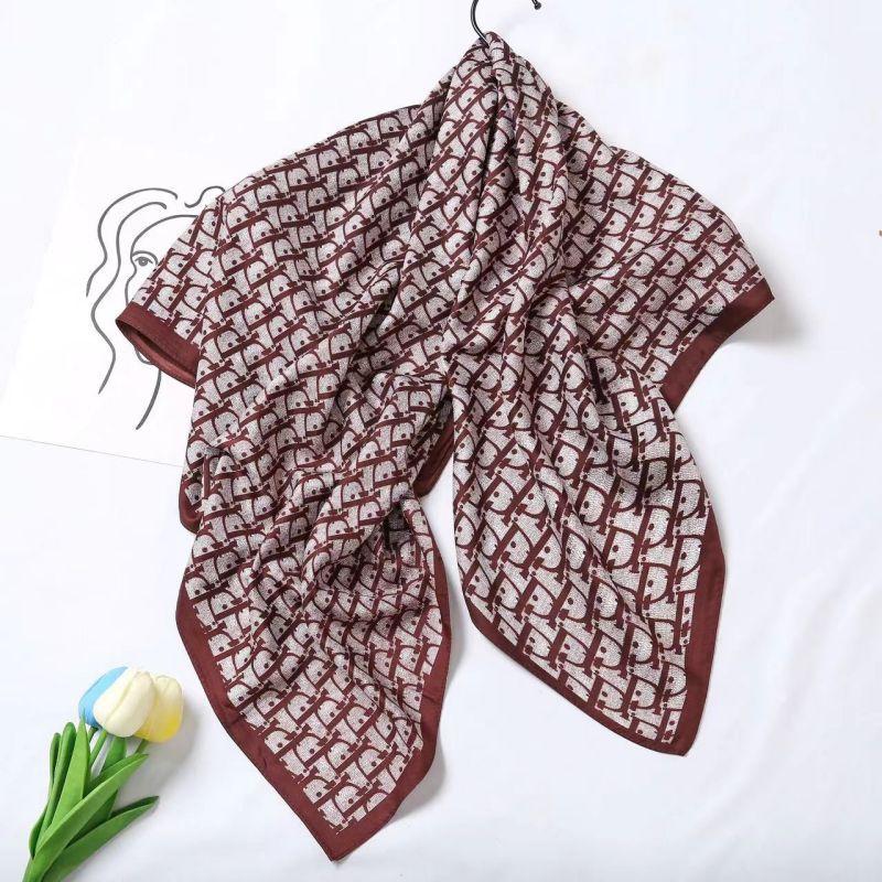 Versatile Shawl Animal Print Black And White Simple Large Square Scarf 90 * 90Cm Simulated Silk Twill Silk Women'S Silk Scarf