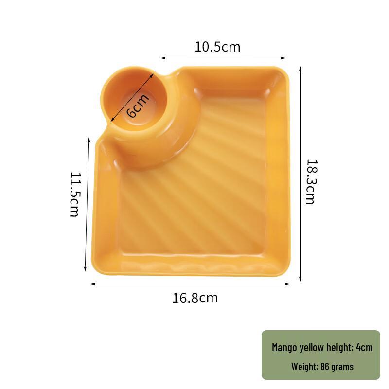 ZISIZ Commercial Square Plastic Serving Tray