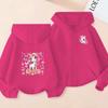 Girls Boy Leisure Sweatshirt Coat Children's Pretty Girl Pink Gift Charming Unicorn Cardigan Hoodies Kawaii Zipper Style