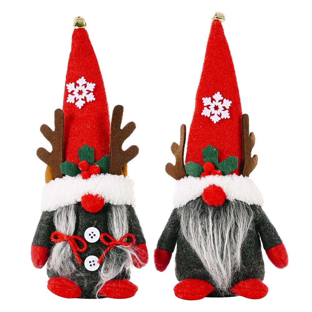 Christmas Faceless Gnomes Plush Santa Doll Ornaments Gonk Dwarf Elf Figure Xmas Decor Supplies