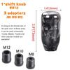 RASTP-Free Shipping Forged Pattern Carbon Fiber Manual Transmission Gear Shift Head for Most Car Decorations Accessories
