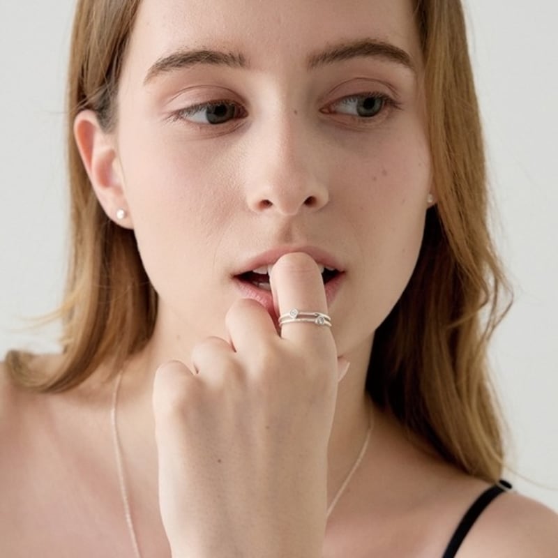 Aphrose Logo Pure Frame Pendant Ring