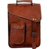 Neue Herren Vintage Braun Echtleder Messenger Laptop Satchel Umhängetasche