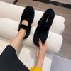 Fashion Autumn Winter Warm Fluffy Flat Shoes Women Comfort Round Toe Mary Jane Shoes Ladies Soft Cotton Shoes Loafers Zapatos De Mujer