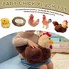 Simulated Rooster Doll Plush Toy Big  Old Hen Pillow Chick Music Chicken Coop Doll Spring Chicken Activity