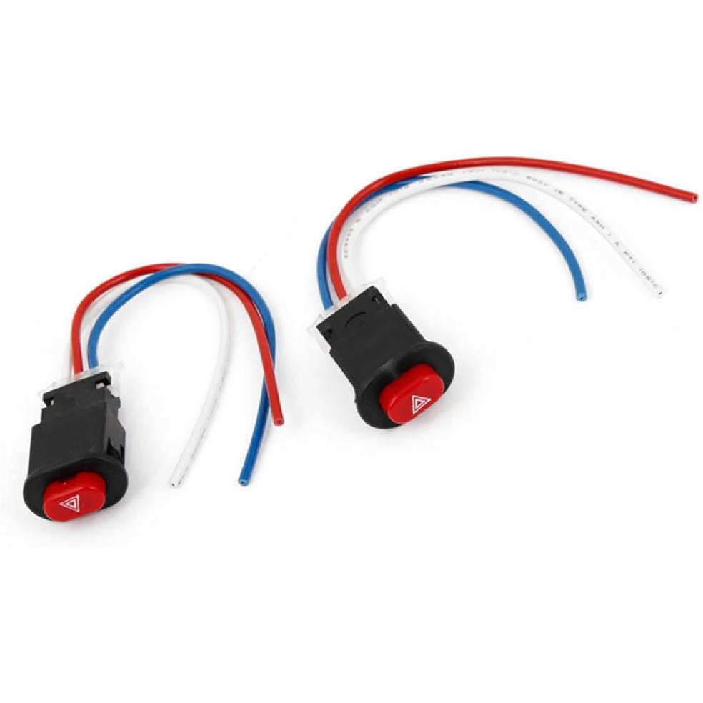 Motorcycle Light Switch Button Flasher Output Controller 2 Pcs Replacement