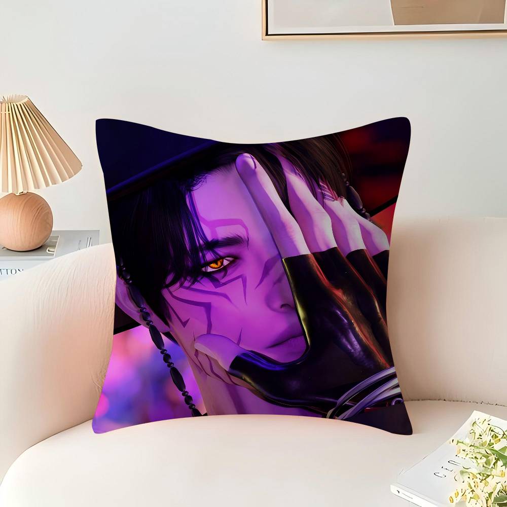 Jinu Kpop Demon Hunters Cushion Cover Inches Farmhouse Decor Home Throw Pillow Covers For Couch Decorations