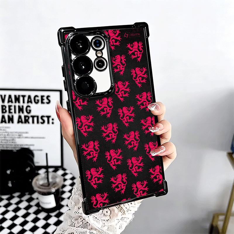 F-Fashion RBD R-Rebelde Plating Phone Case For Samsung Galaxy S24 S25 FE S26 Edge S23 Ultra S22 S21 Plus S20 Anti-Fall Airabag C