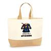 Tote bag - PLANETEE - Super Opticienne Femme - Jute naturel - Multicolore - Fabriqué en France