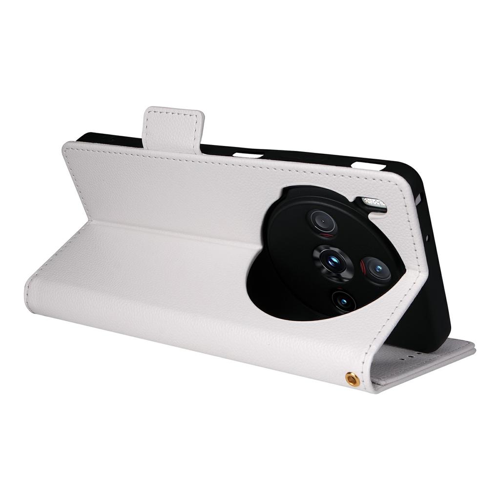 For ZTE nubia Z60S Pro 5G Case with Wrist Strap Litchi Texture PU Leather Wallet Phone Cover