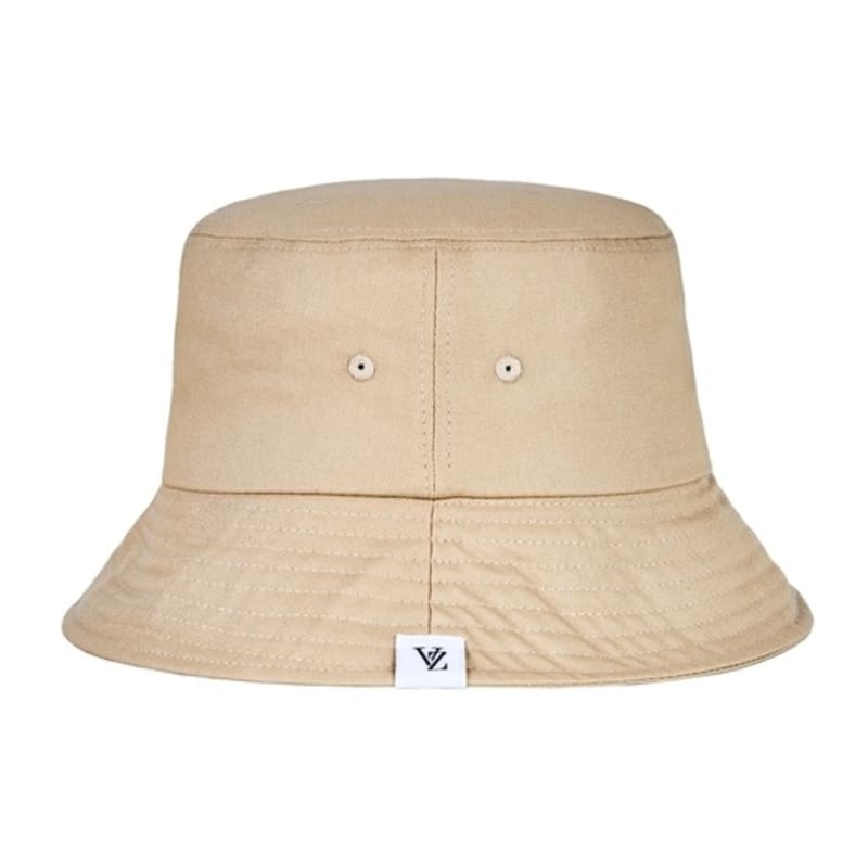 VARZAR Monogramm Etikett Farbe Eimerhut Beige