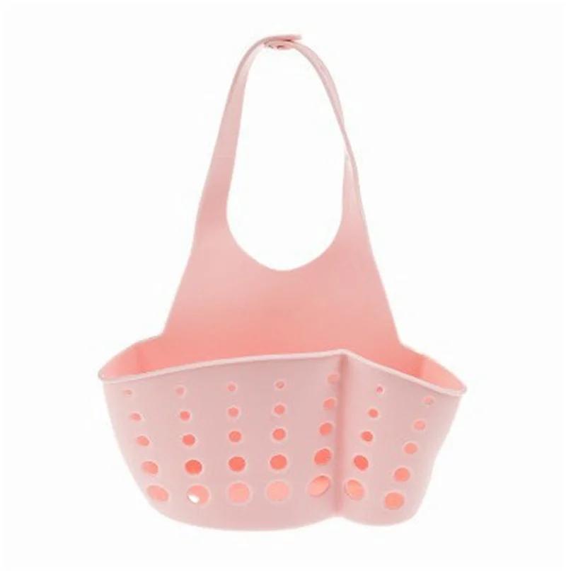 1/2/3pcs Home Storage Drain Basket Kitchen Sink Holder Adjustable Soap Sponge Shlf Hanging Drain Basket Bag Kitchen Accessories