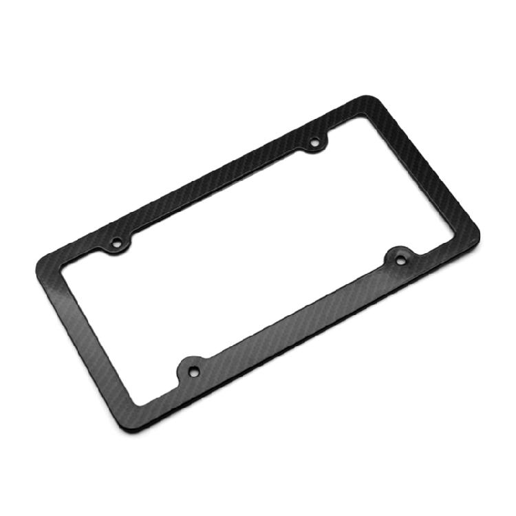 Sleek Carbon Fiber Pattern License Plate Bracket License Plate Mounting Solution