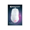 ROCCAT Gaming Mouse PURE SEL Ultra Lightweight 49g Wired White/White Optical/8K/Side Button/Mechanical Switch/Pretension/RGB/PTFE [Japanese Authorized