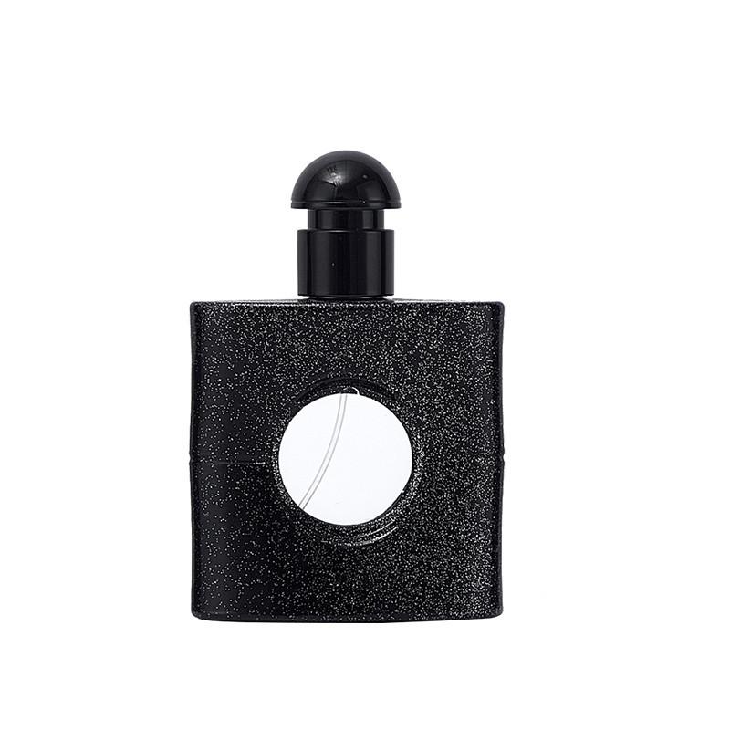 Matte Black Glass Cosmetic Spray Bottle for Perfume Samples