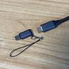 Portable Converter for Phone Tablet Type-C Female to Mini USB Male Adapter with Strap Support Data Transfer Charging