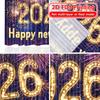 2D Flat Printing  2pcs  Celebration(3) Pattern Chic Curtains Polyester Curtains Holiday Ldeal for Living Room and Bedroom