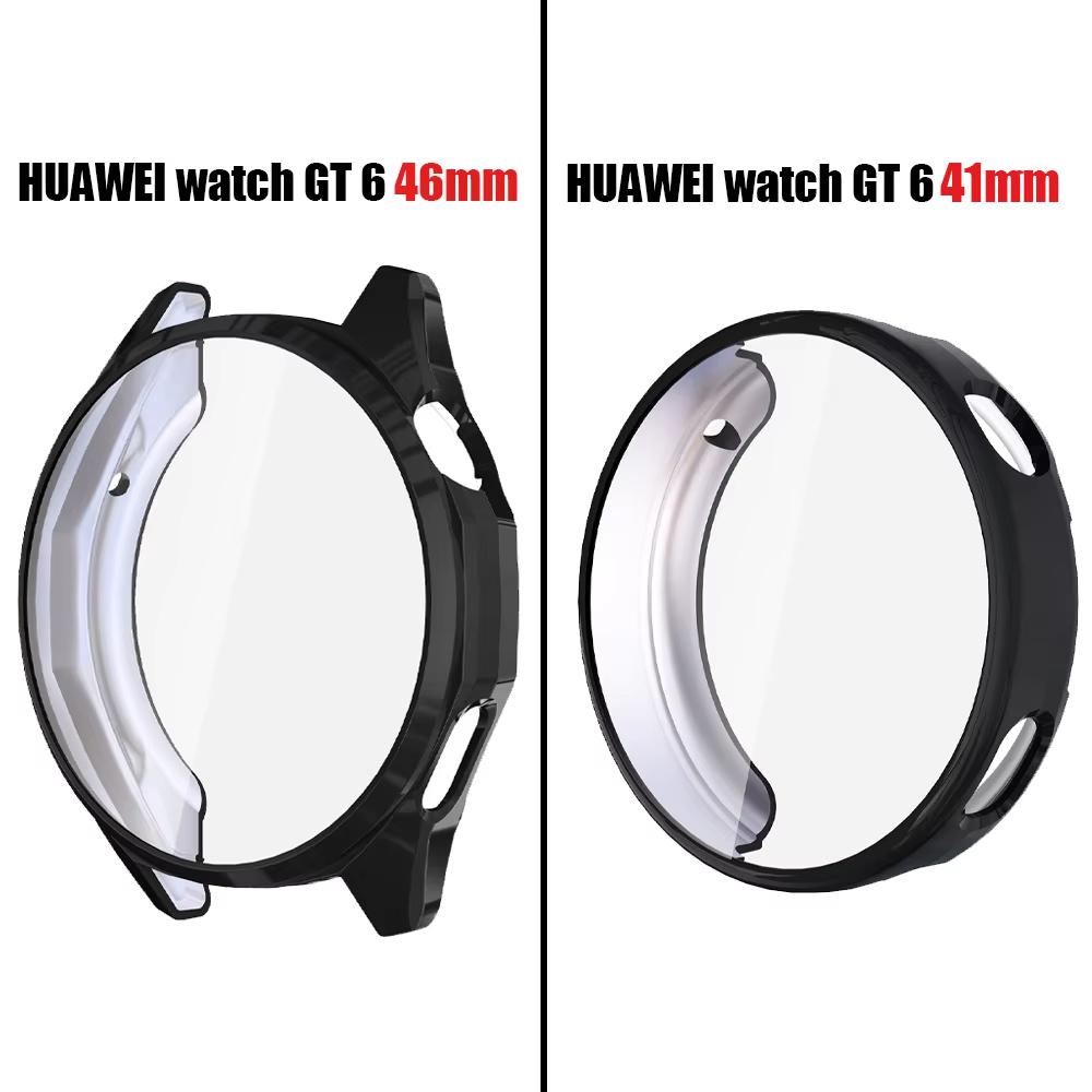 Case for Huawei Watch GT 6 41mm 46mm Screen Protector accessories Soft TPU Bumper Shell film Anti Fall HUAWEI WATCH GT6 Cover