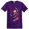 Skull T Shirt Neon Abstract Psychedelic Lightning Art Gothic Graphic Dark Tee