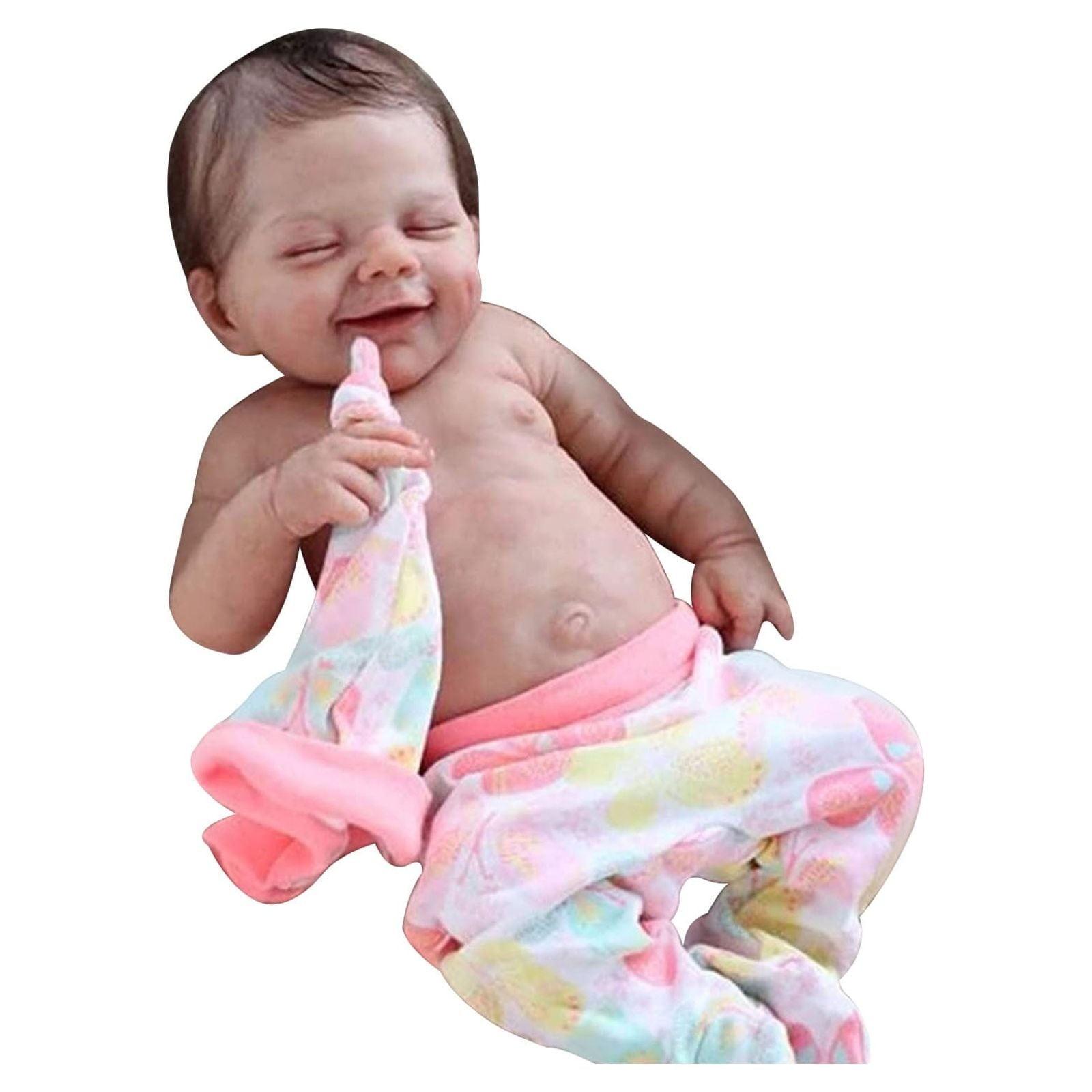 

12-дюймовая кукла, силиконовая, полное тело, мальчик, реалистичный новорожденный, выглядит как реборн, моющаяся кукла, игрушка в подарок, подходит для детей 3 лет+ розовый